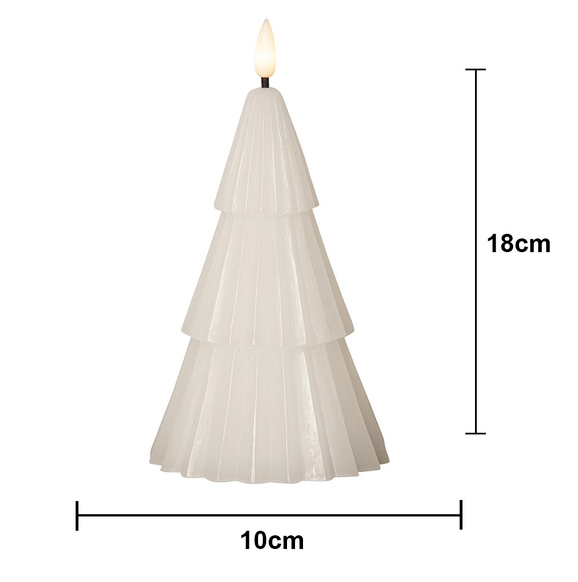 Flamme Grany Led-kynttilä valkoinen 18cm - Image 3