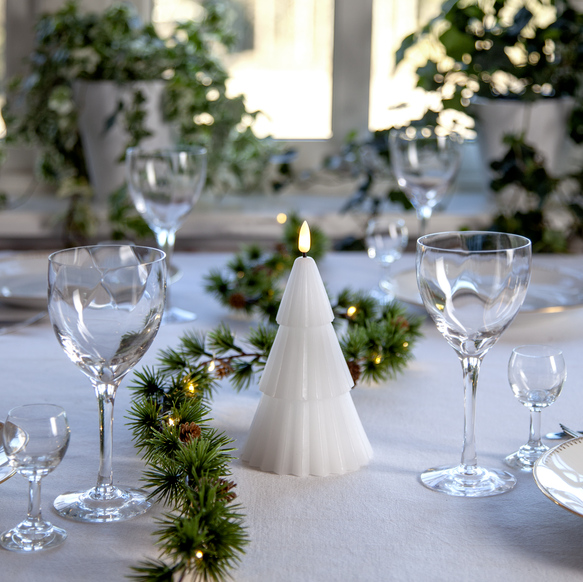 Flamme Grany Led-kynttilä valkoinen 18cm