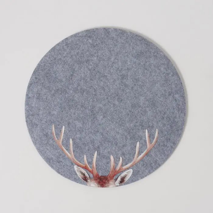 Tabletti Aspen 38cm pyöreä tummaharmaa