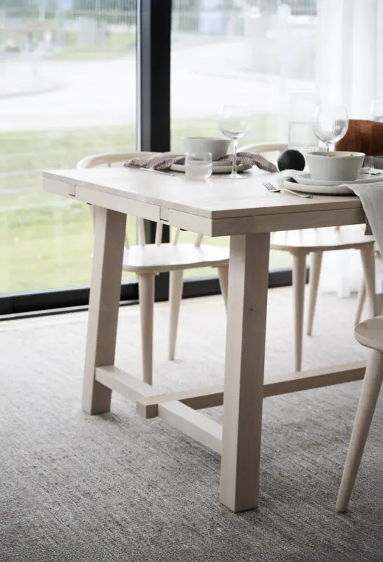 Rowico Brooklyn pöytä 95x220cm valkopestytammi - Image 5