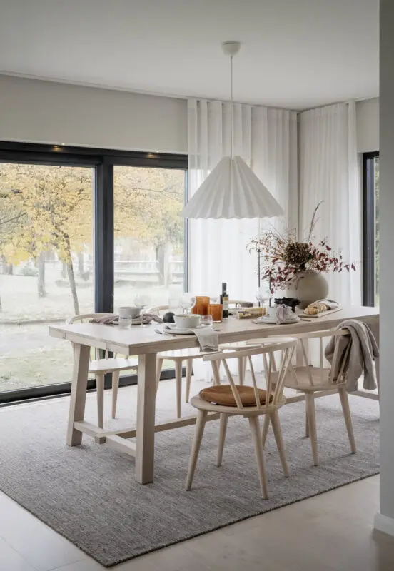 Rowico Brooklyn pöytä 95x220cm valkopestytammi - Image 11