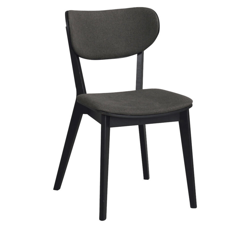 Rowico Kato ruokatuoli, musta/tummanharmaa