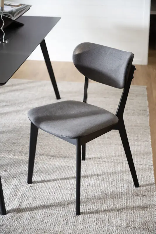 Rowico Kato ruokatuoli, musta/tummanharmaa - Image 10