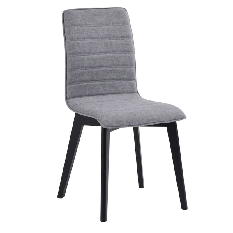 Rowico Gracy ruokatuoli, musta/ harmaa kangas