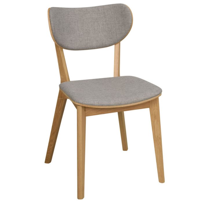 Rowico Kato ruokatuoli, tammi/vaaleanharmaa