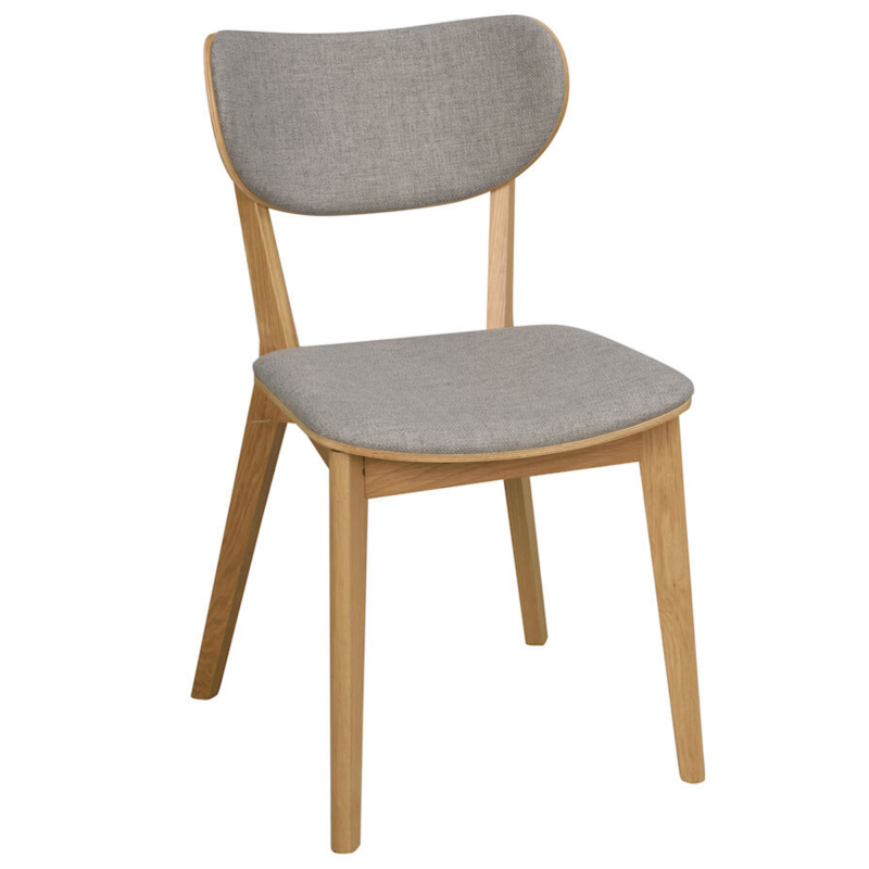 Rowico Kato ruokatuoli, tammi/vaaleanharmaa