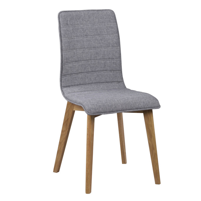 Rowico Gracy ruokatuoli, tammi/ harmaa kangas