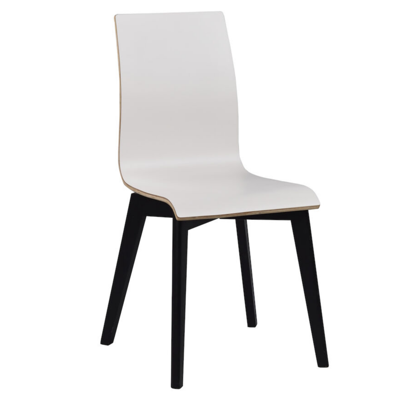 Rowico Gracy ruokatuoli, musta/valkoinen