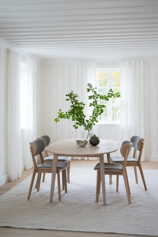 Rowico Kato ruokatuoli, valkopesty/harmaabeige - Image 11