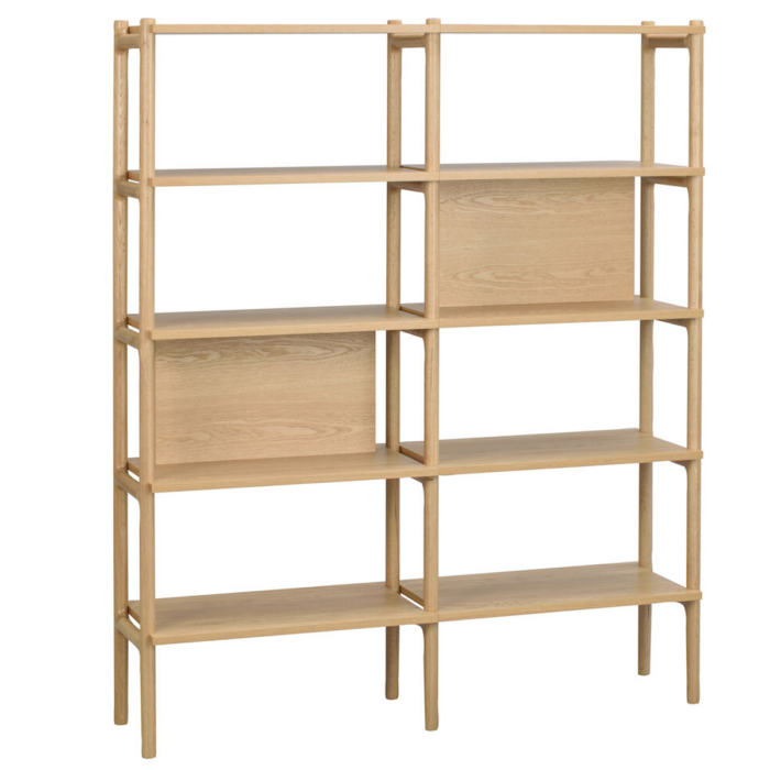 Rowico Holton korkea kirjahylly, tammi