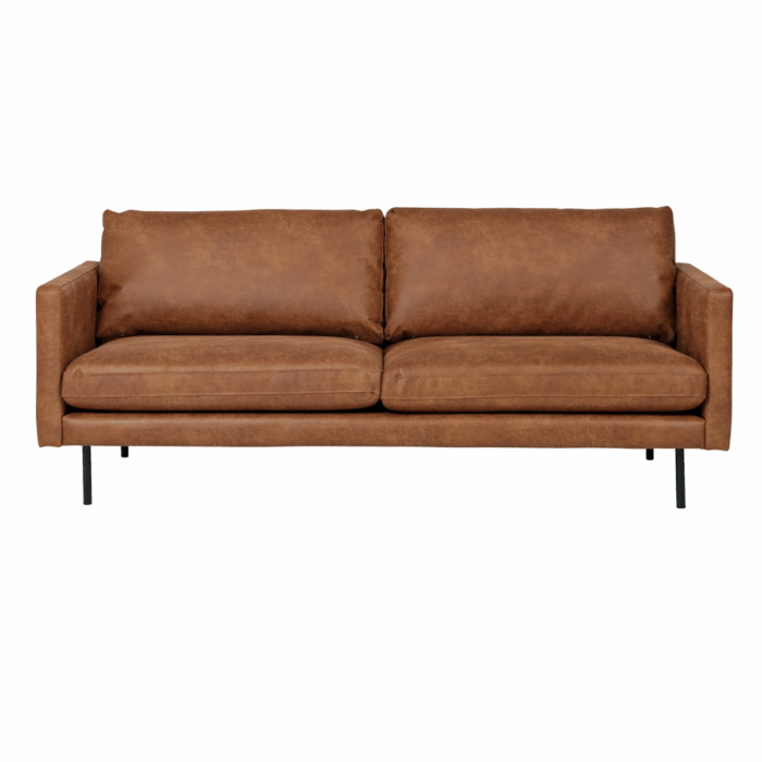 Copenhagen 3-istuttava sohva, konjakinruskea