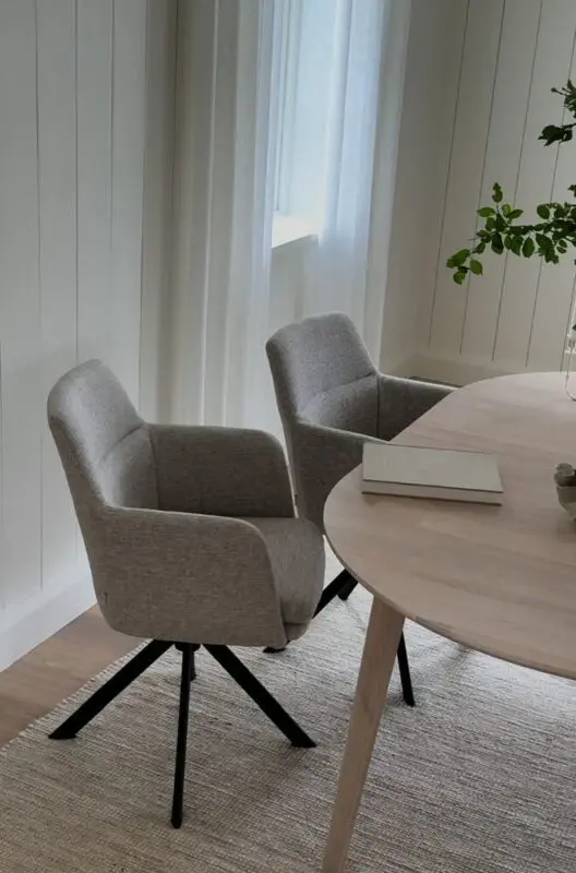 Rowico Gladstone käsinojatuoli, tummabeige/musta - Image 2