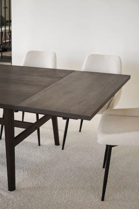 Rowico Plainfield ruokapöytä 100x220cm ruskea - Image 10