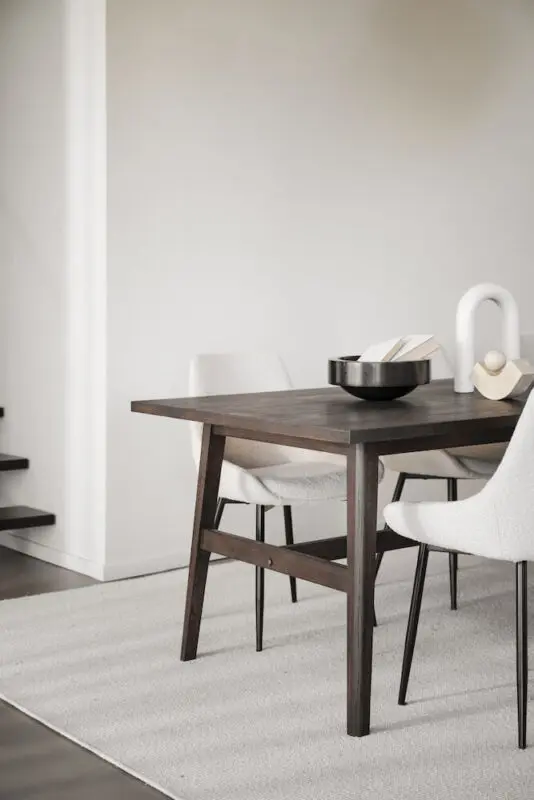 Rowico Plainfield ruokapöytä 100x220cm ruskea - Image 7