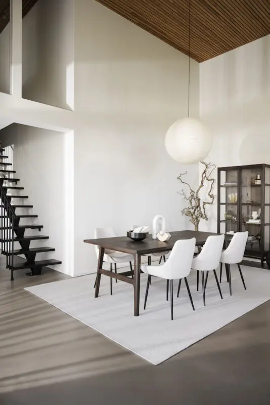 Rowico Plainfield ruokapöytä 100x220cm ruskea - Image 9