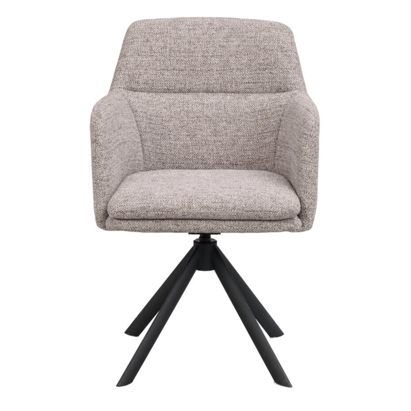 Rowico Gladstone käsinojatuoli, tummabeige/musta