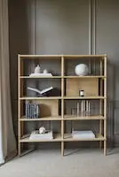 Rowico Holton korkea kirjahylly, tammi - Image 13