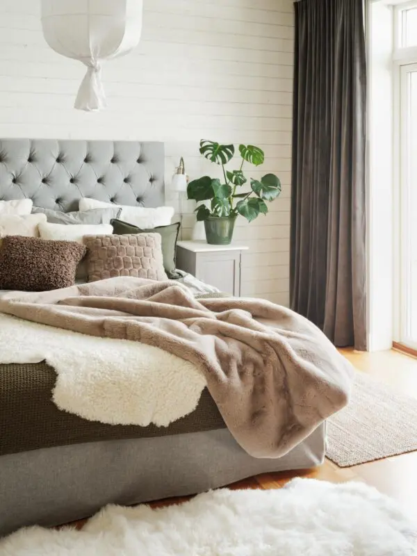 Skinnwille lampaantalja Gently tupla valkoinen - Image 6