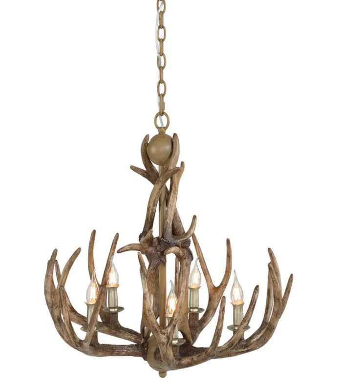 Artwood Antler small chandelier nature