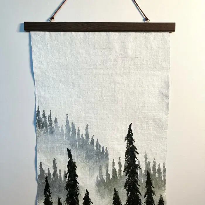 Metsämaisema taulu Sofia Broman