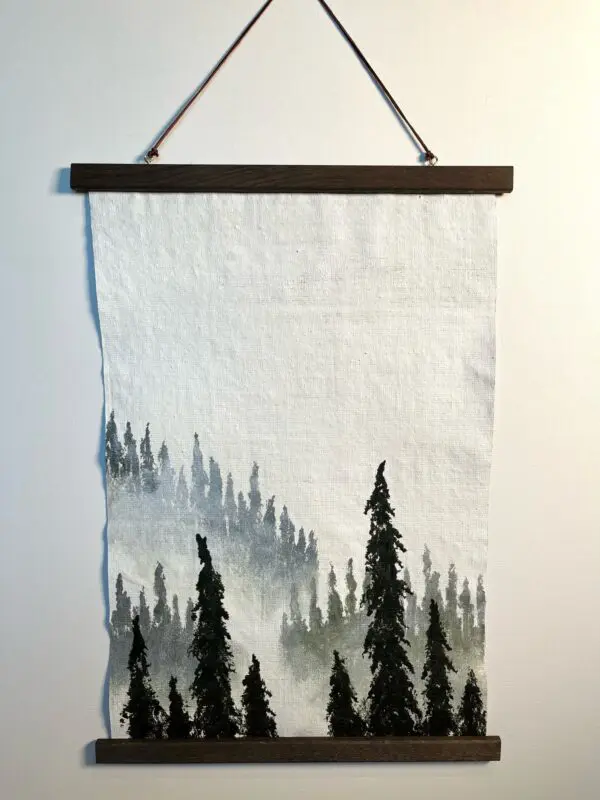 Metsämaisema taulu Sofia Broman