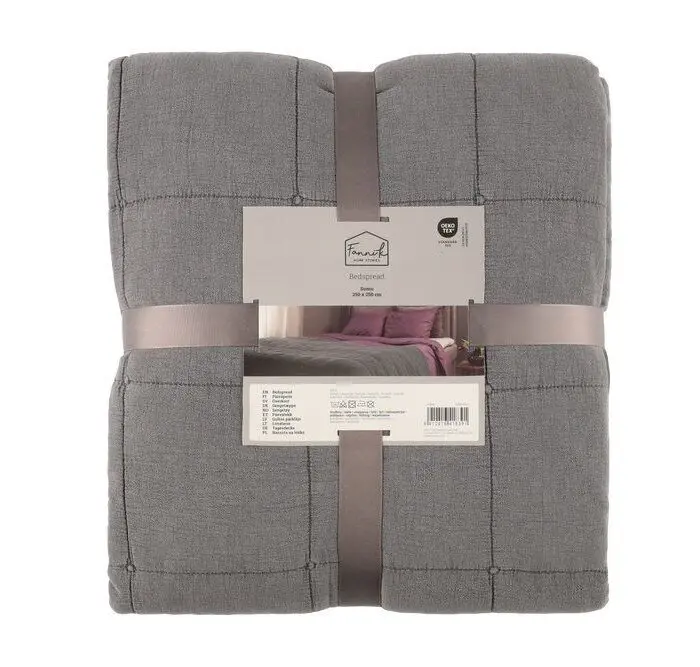 Päiväpeitto Sumu 250x250cm Graniitti
