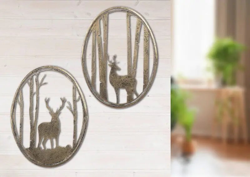 Taulu peurat metsässä 30,5x40cm - Image 2