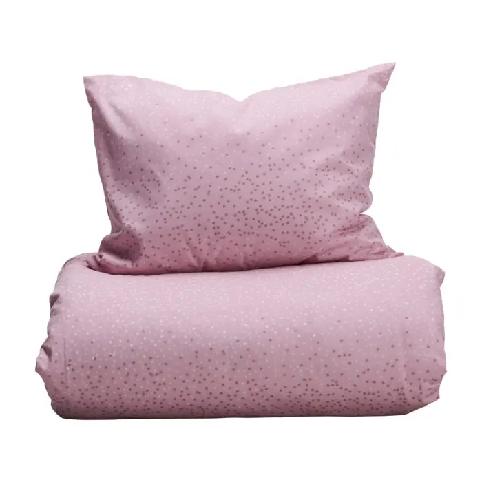 Pussilakanasetti Dots vaaleanpunainen