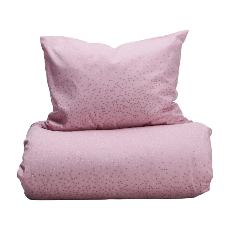 Pussilakanasetti Dots vaaleanpunainen