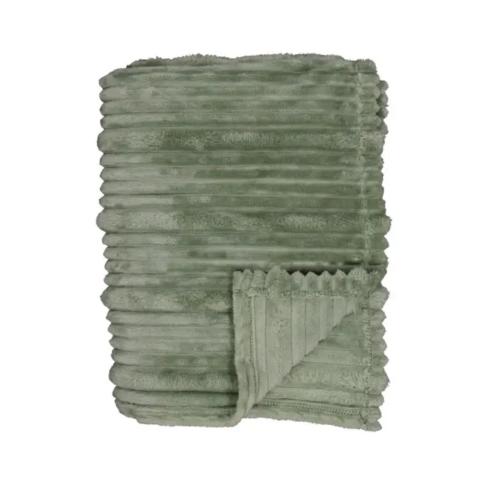 Torkkupeitto Rib Flanel 130x170cm vihreä