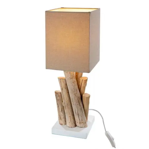 Pöytävalaisin Twigs puu/Ecru