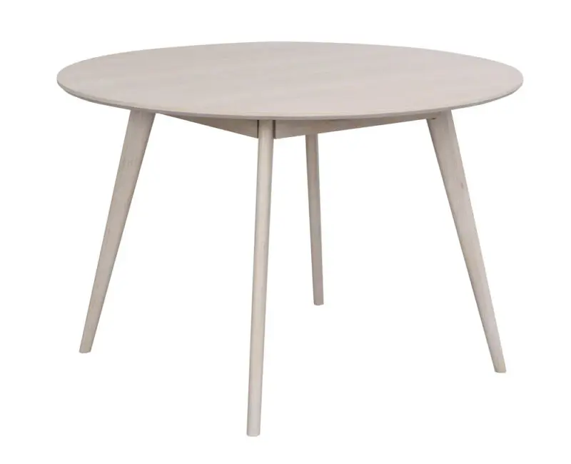 Rowico Yumi ruokapöytä pyöreä 115cm, valkovahattu tammi - Image 6