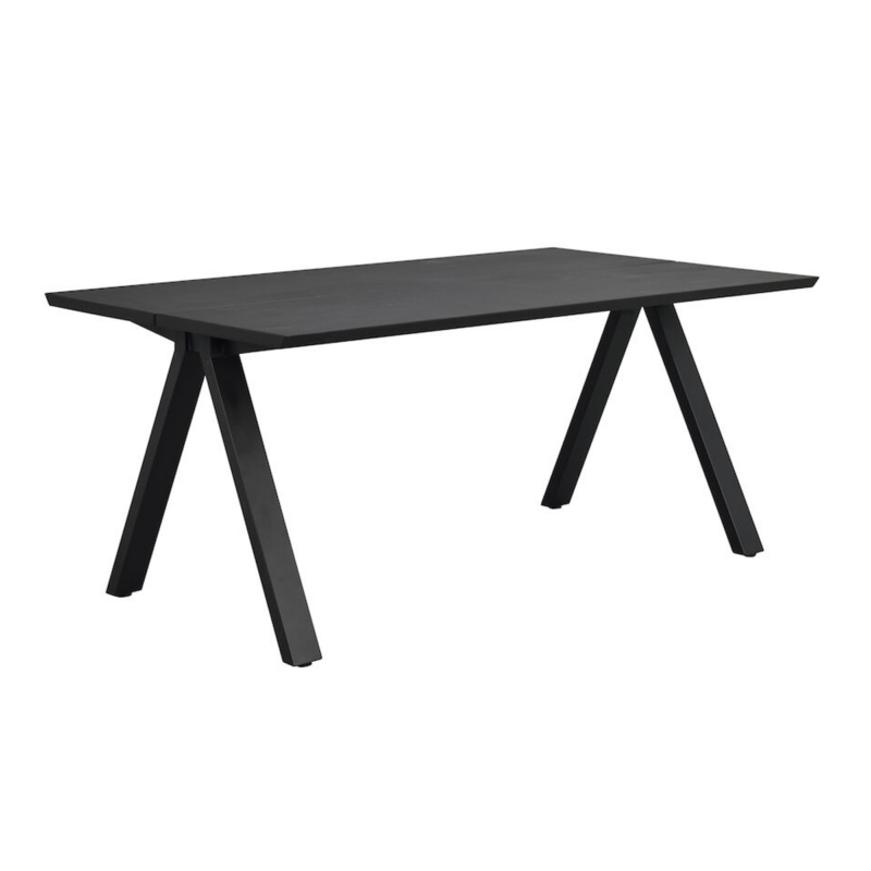 Rowico Carradale ruokapöytä 100x170cm, musta V-jalalla