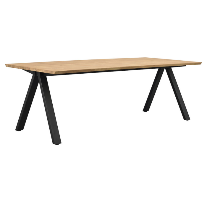 Rowico Carradale ruokapöytä 100x220cm, tammi V-jalalla