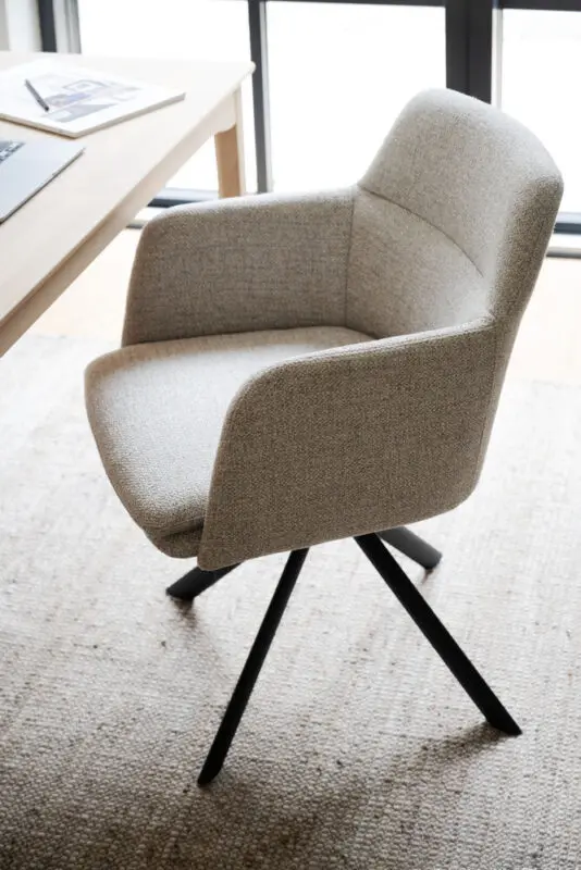 Rowico Gladstone käsinojatuoli, beige - Image 3