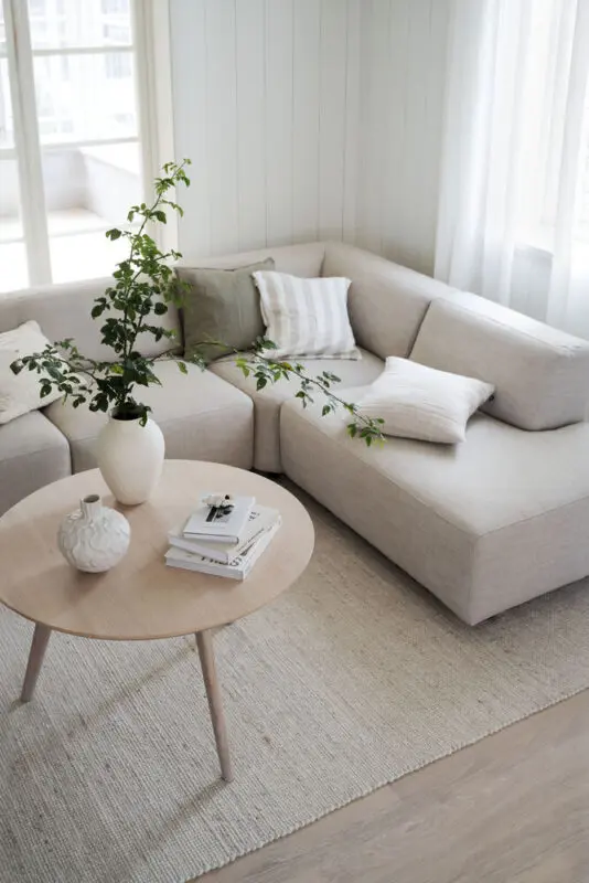 Rowico Yumi sohvapöytä pyöreä 90cm, valkopesty tammi - Image 5