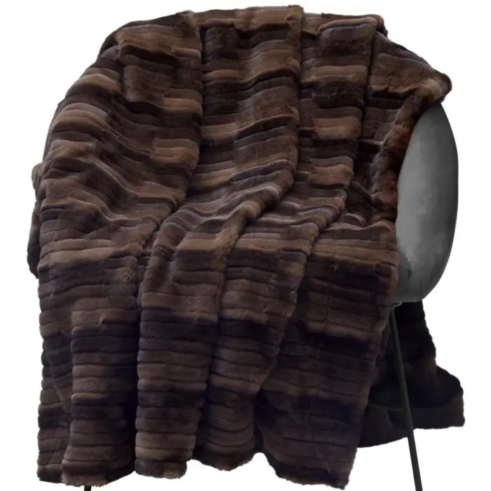 Skinnwille Browny blanket L Chocolate 140x220 cm