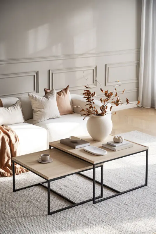 Rowico Deerfield sohvapöytä 70x70 cm valkopesty - Image 5