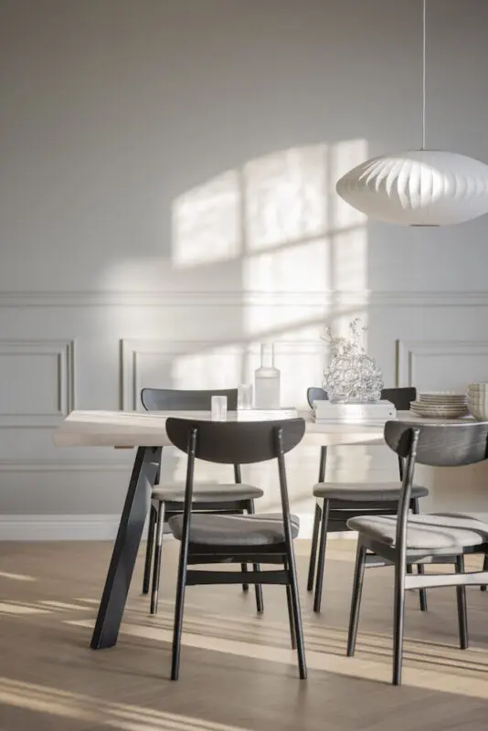 Rowico Fred ruokapöytä 100x240cm, valkopesty tammi - Image 3