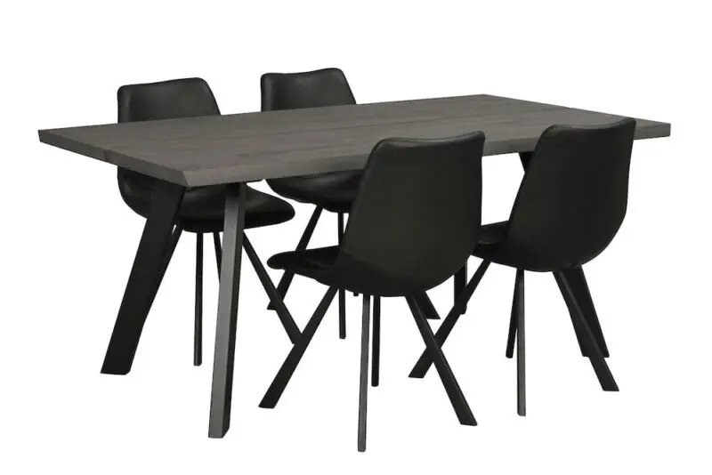 Rowico Fred ruokapöytä 95x170cm, ruskea - Image 3