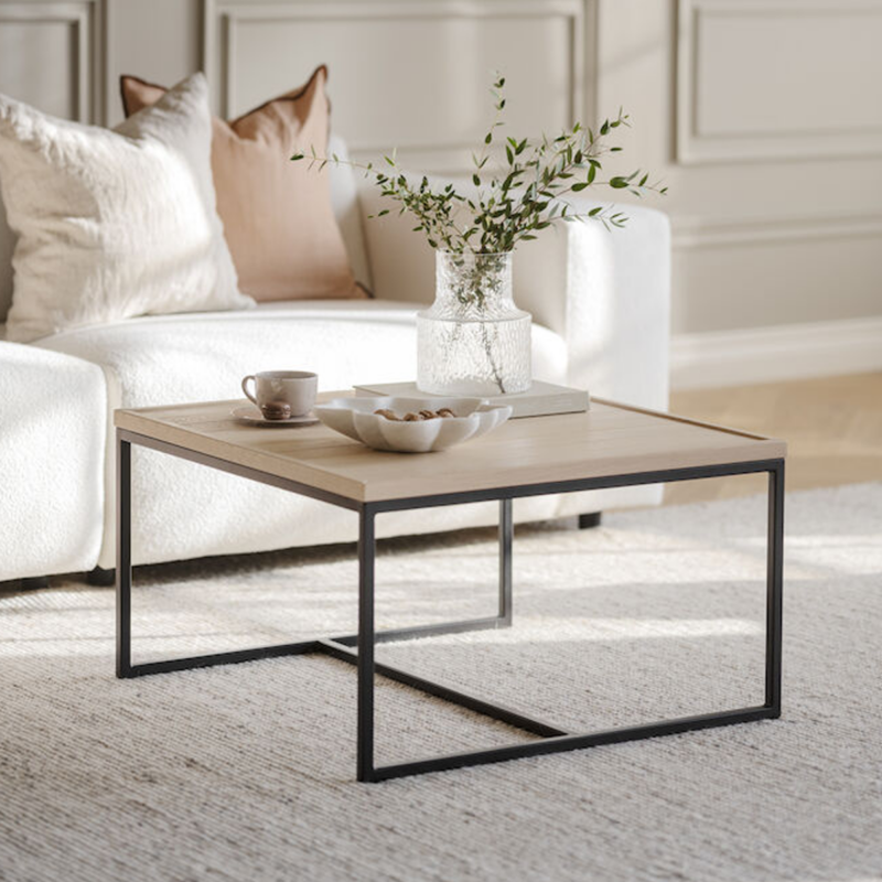 Rowico Deerfield sohvapöytä 70x70 cm valkopesty