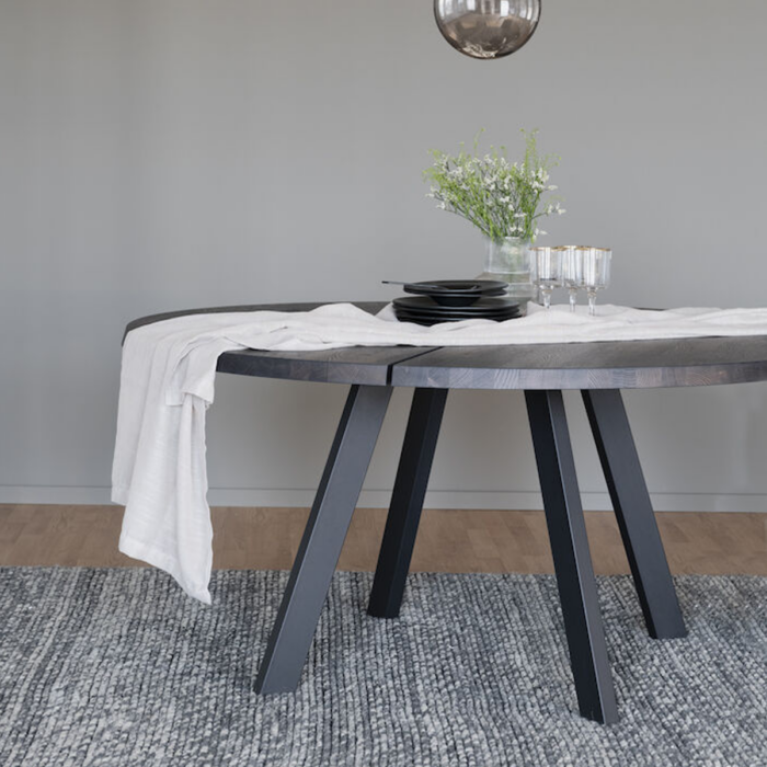 Rowico Fred ruokapöytä Ø160cm, ruskea