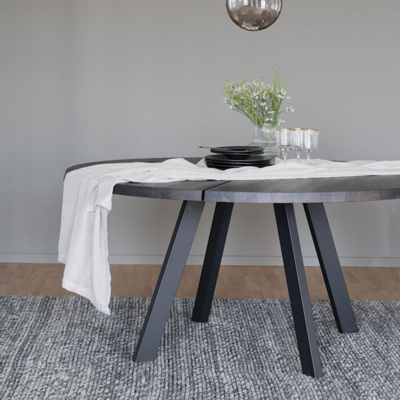 Rowico Fred ruokapöytä Ø160cm, ruskea