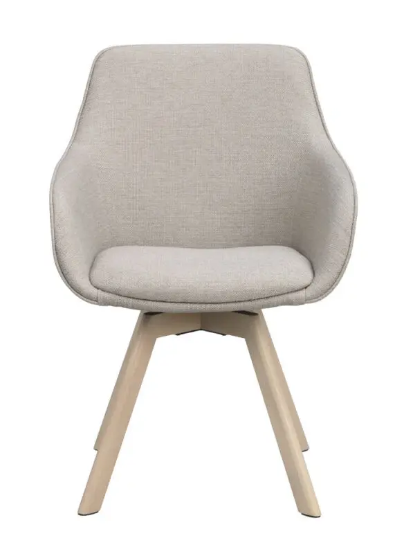 Rowico Alison käsinojallinen tuoli beige/ valkopesty tammijalka - Image 5