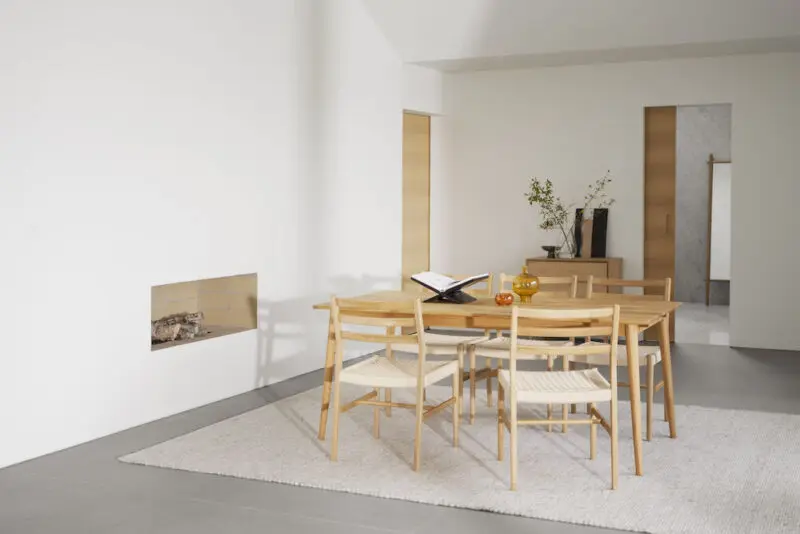 Rowico Harlan ruokailutuoli tammi/ punottu istuin - Image 9