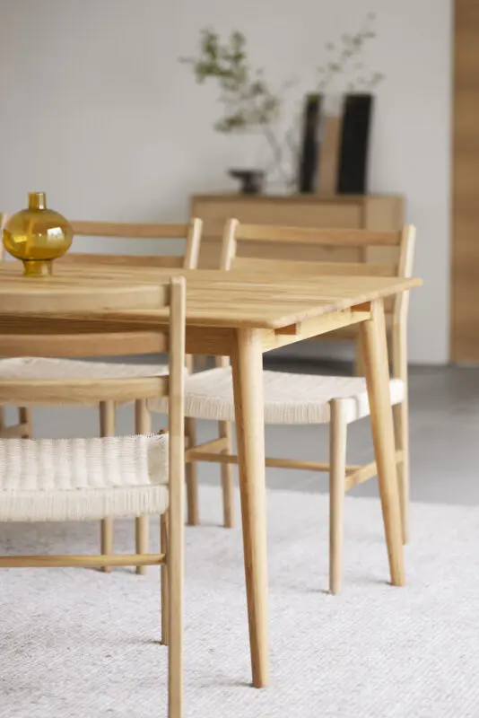 Rowico Harlan ruokailutuoli tammi/ punottu istuin - Image 8