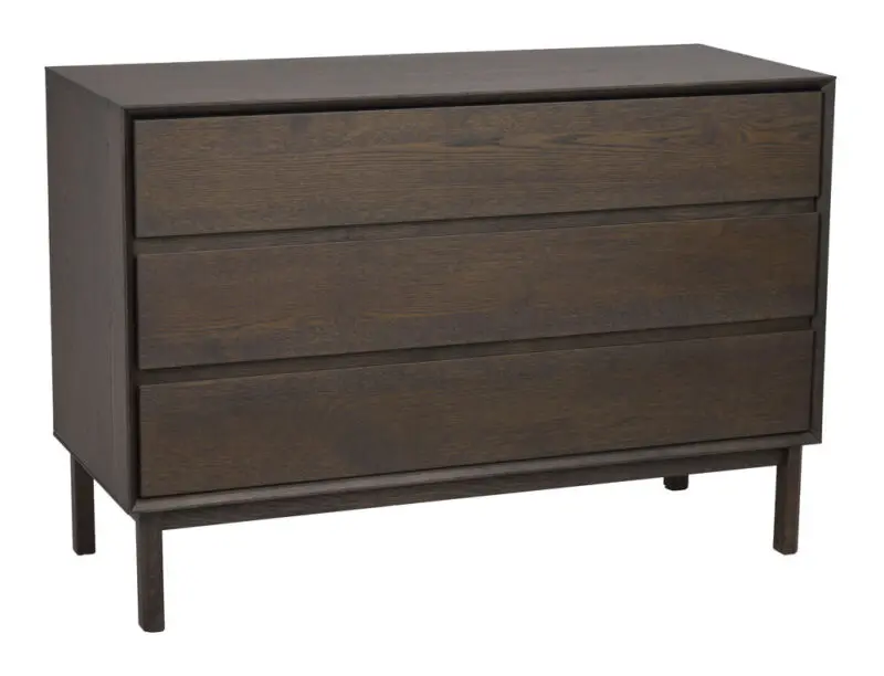 Rowico Mackay lipasto 3-laatikkoa leveä, ruskea tammi - Image 6