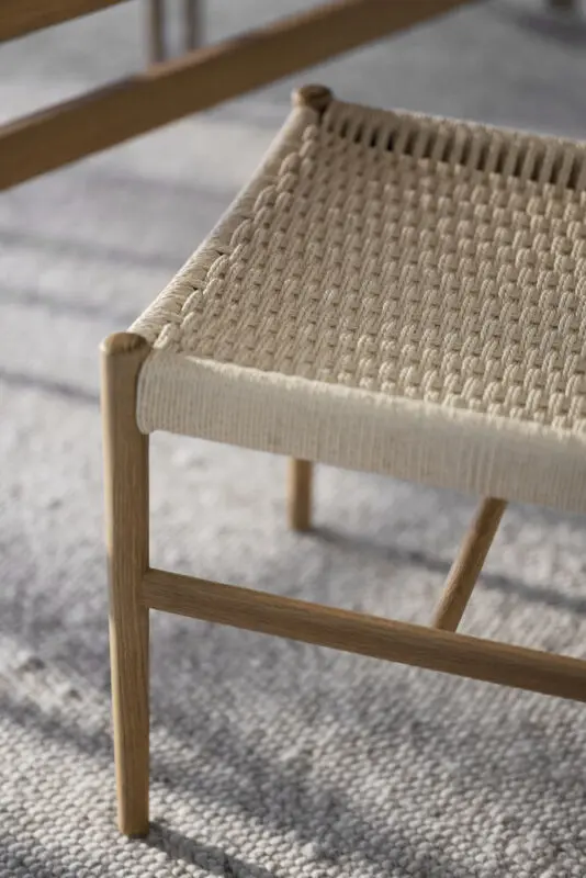 Rowico Harlan ruokailutuoli tammi/ punottu istuin - Image 5