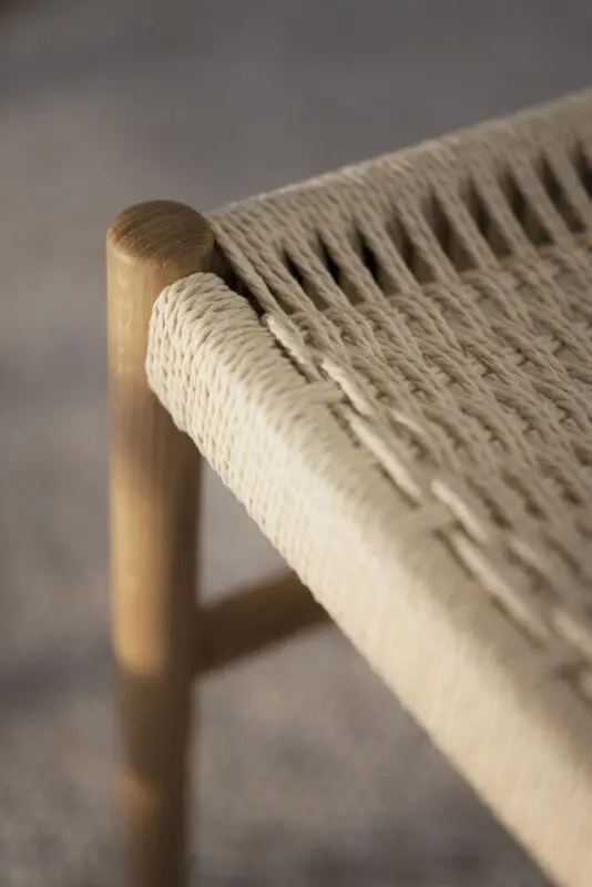 Rowico Harlan ruokailutuoli tammi/ punottu istuin - Image 3