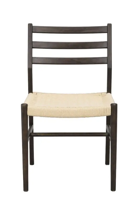 Rowico Harlan ruokailutuoli ruskea/ punottu istuin - Image 11